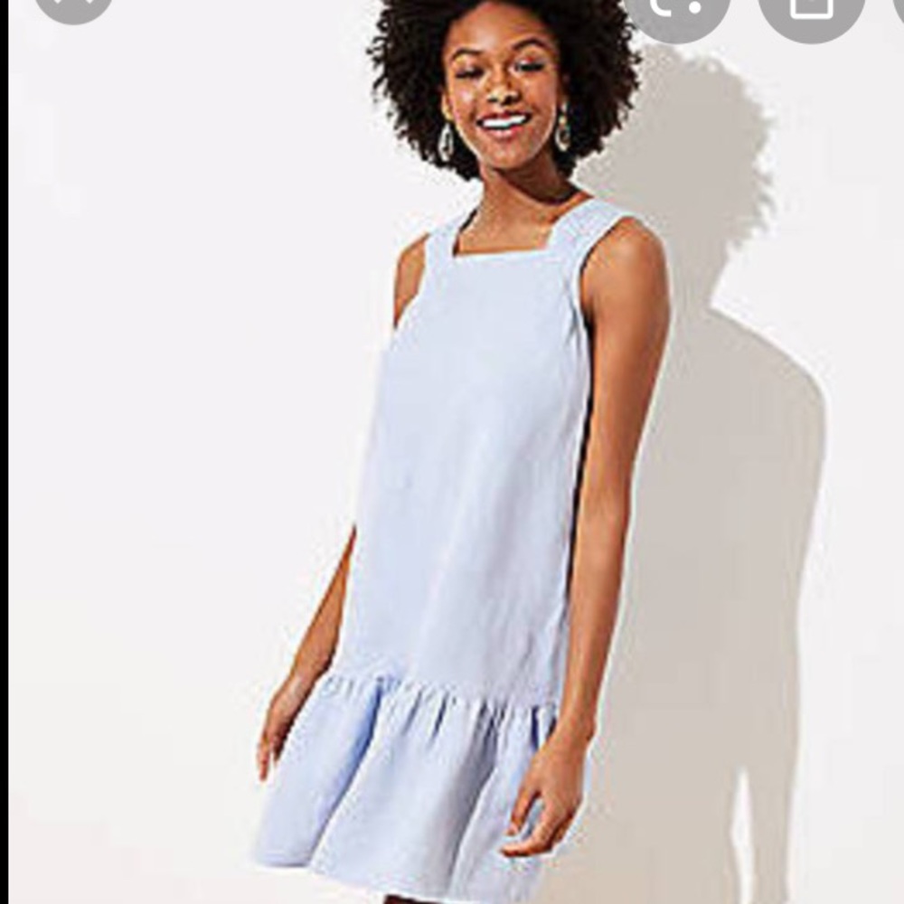 Chambray LOFT shift dress
